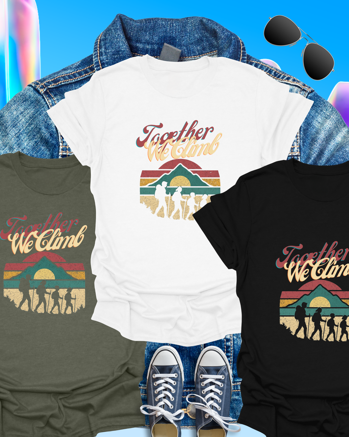 Unisex Vintage Travel Family Tee – Inspirational Nature Lover T-Shirt, Vacation & Reunion Gift, Summer Casual Apparel