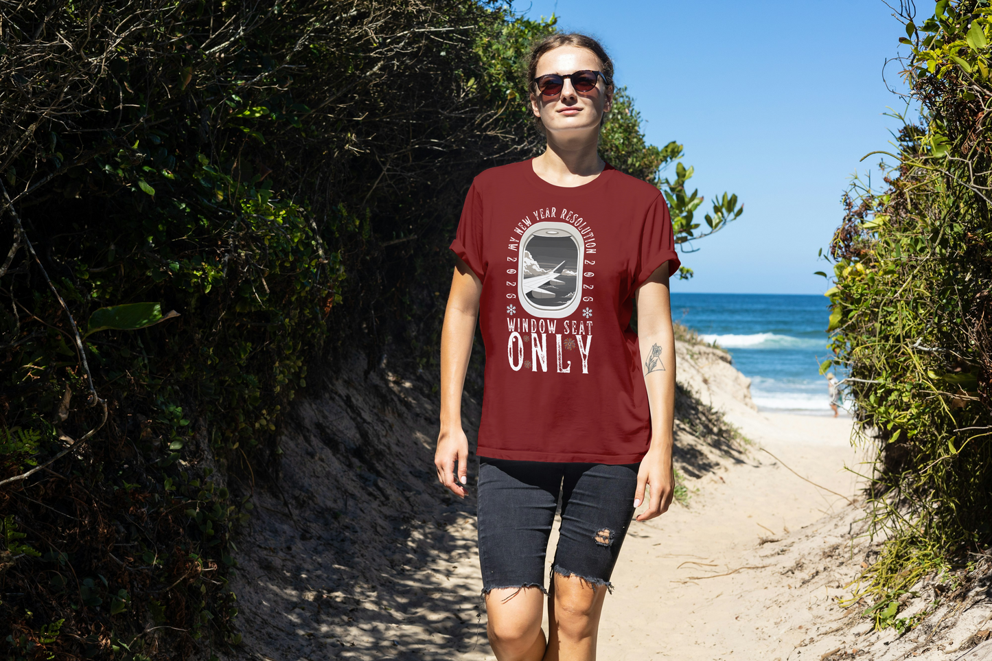 Unisex Softstyle T-Shirt-"Window Seat Only"