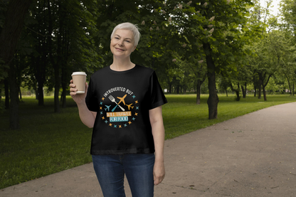 Introverted But Will Travel For Food T-Shirt — Travel & Foodie Tee