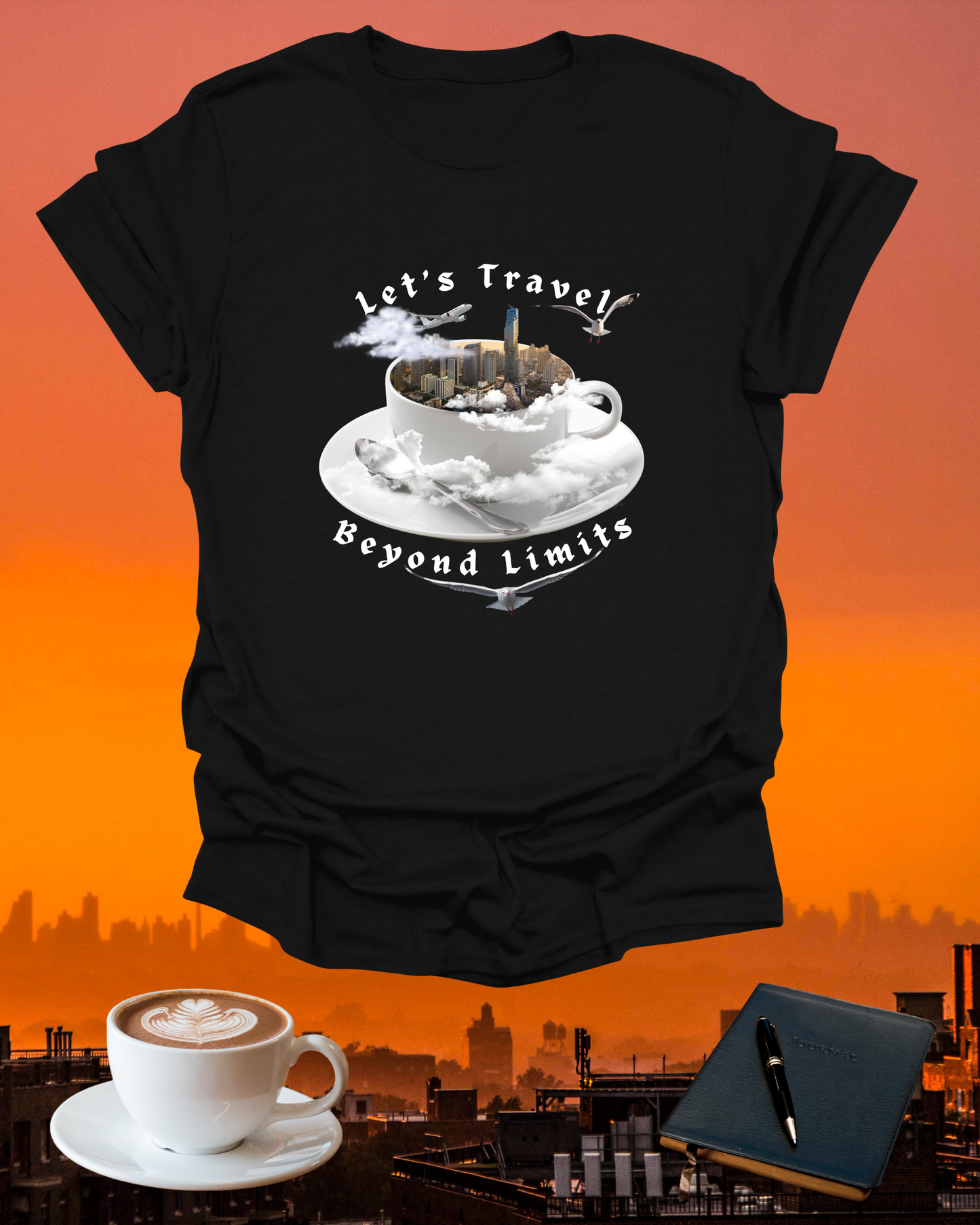 Adventure Travel T-Shirt - Let's Travel Beyond Limits