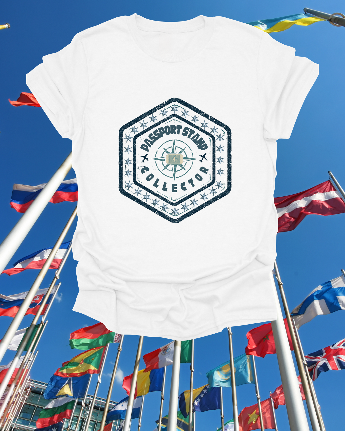 Passport Stamp Collector Unisex Softstyle T-Shirt Travel Beyond Limits
