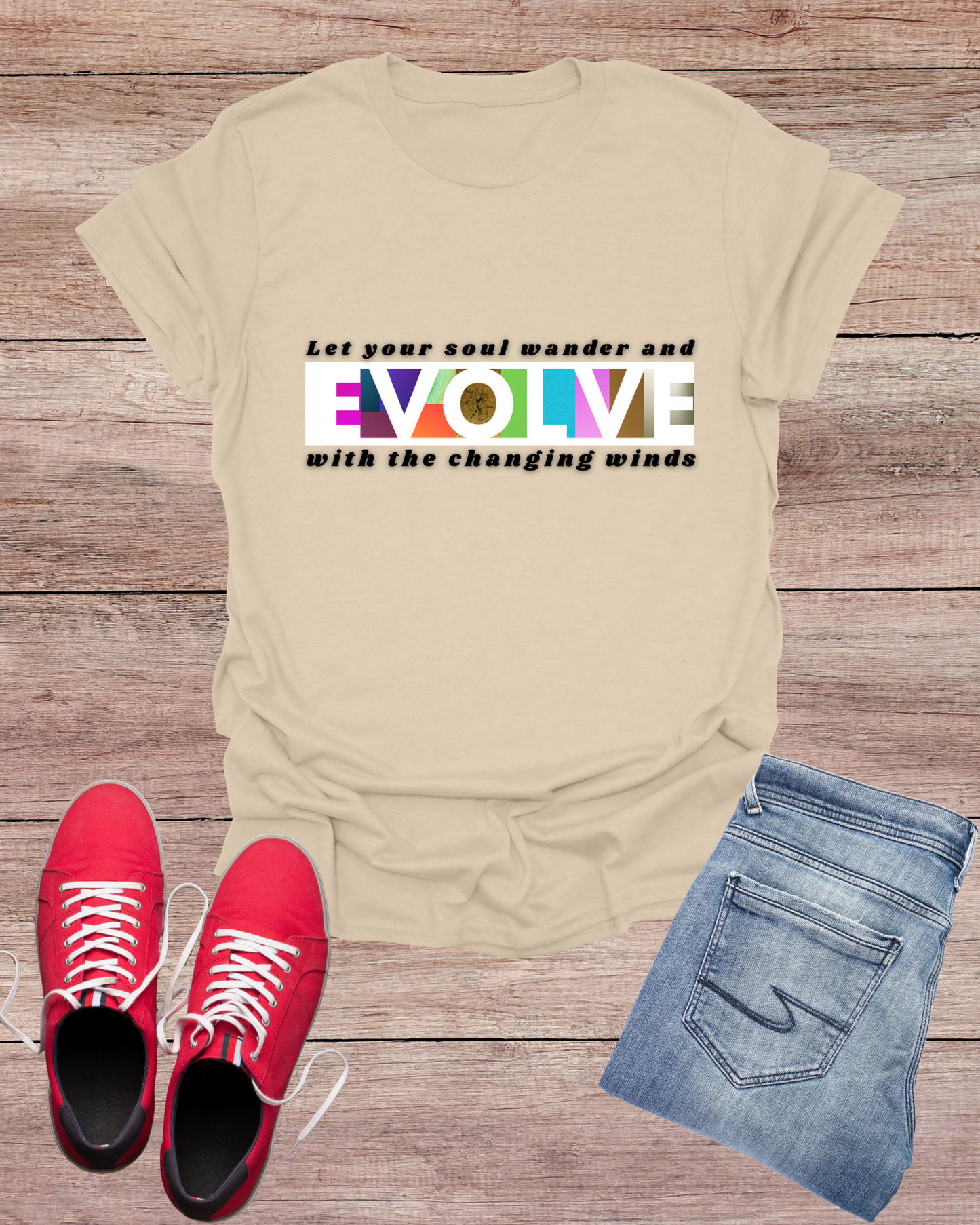 'Evolve' Inspirational Unisex Softstyle T-Shirt