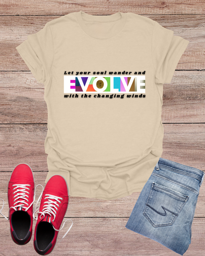 'Evolve' Inspirational Unisex Softstyle T-Shirt