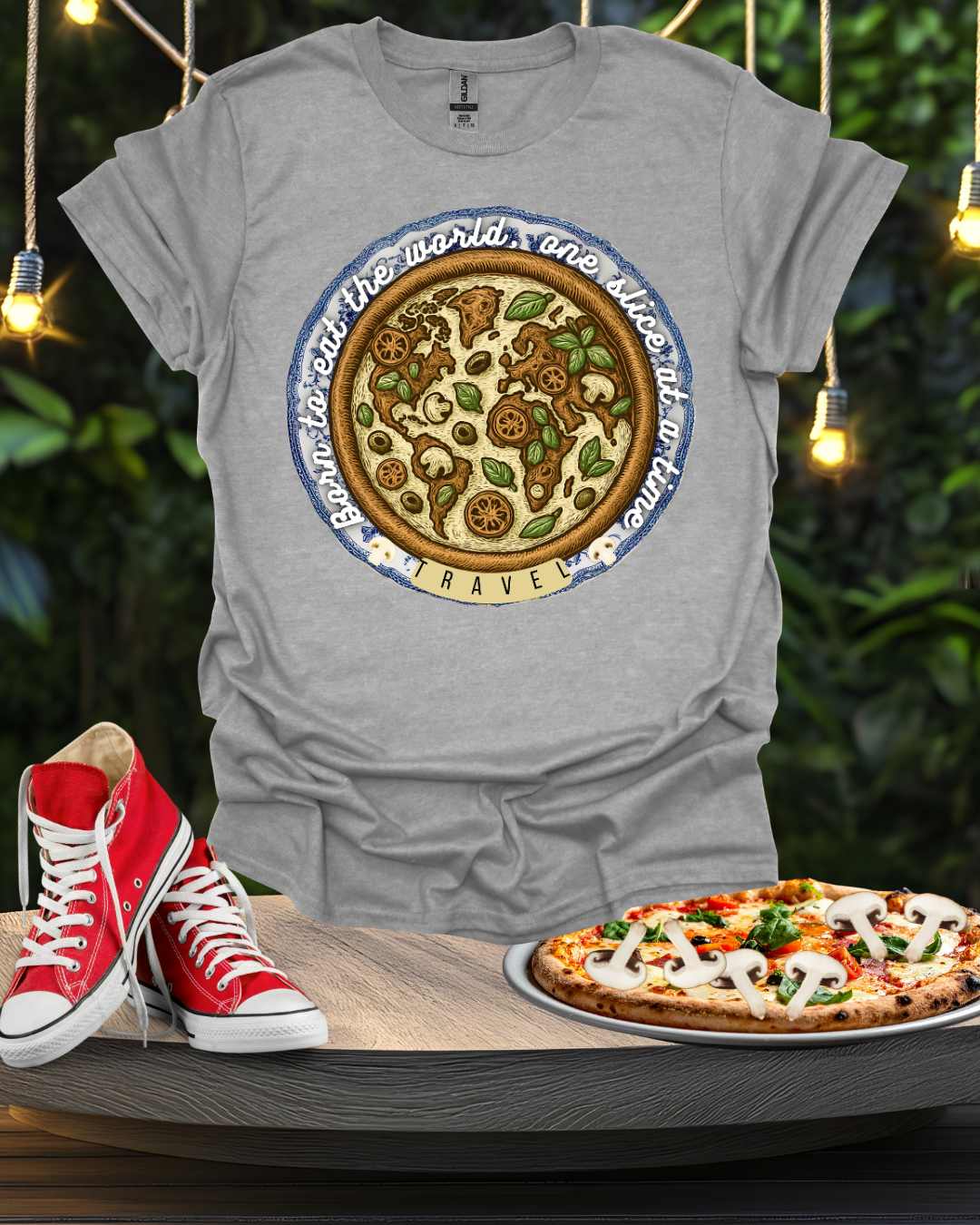 Unisex Pizza Lover's  Funny Softstyle T-Shirt for Travel