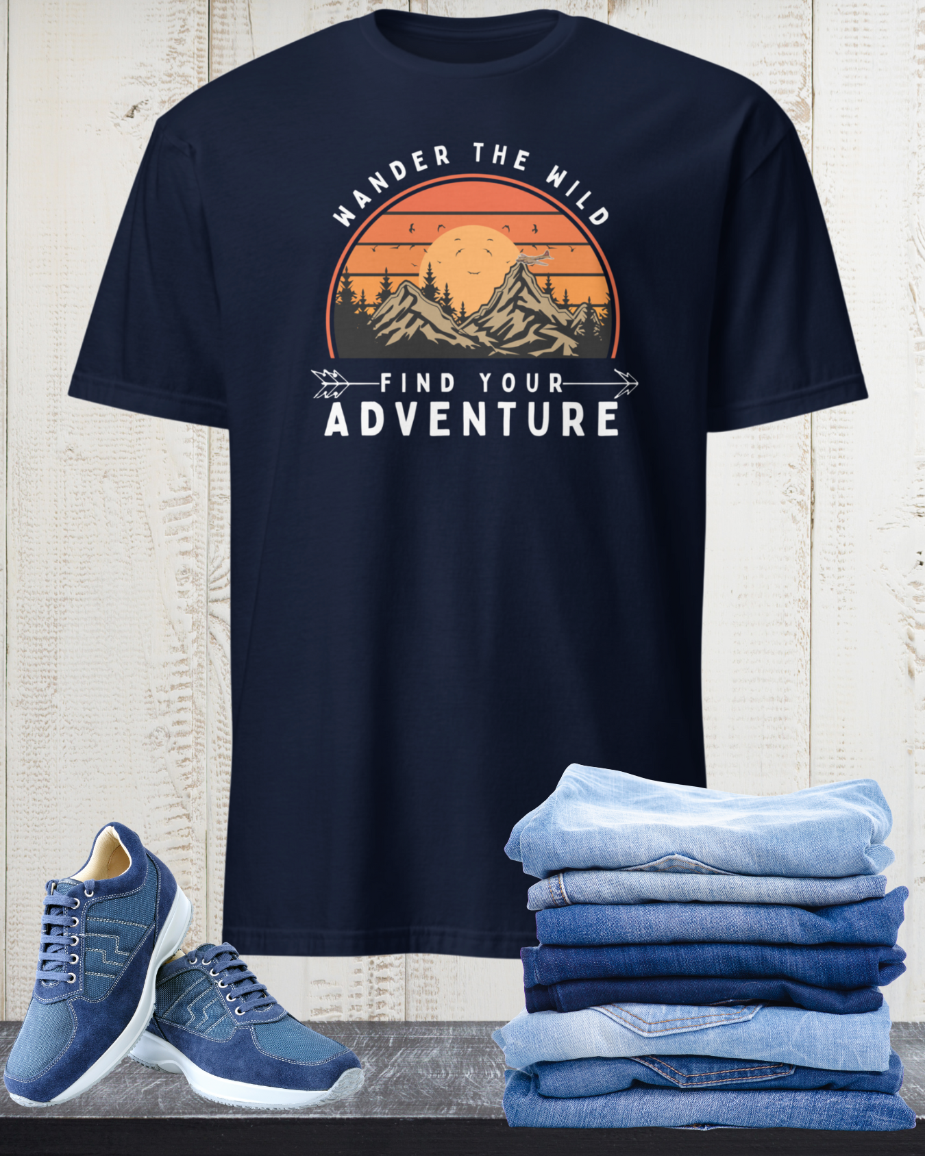 Unisex T-Shirt for Outdoor Enthusiasts: “Wander the Wild, Find Your Adventure”