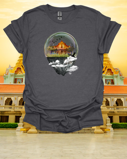 Unisex T-Shirt – ‘Castle Trapped in a Glass Case’ Art Design