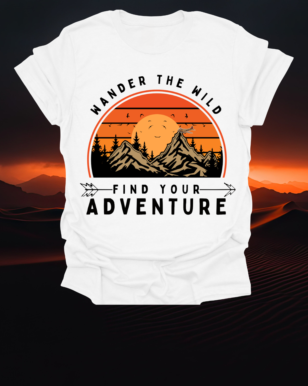 Unisex T-Shirt for Outdoor Enthusiasts: “Wander the Wild, Find Your Adventure”
