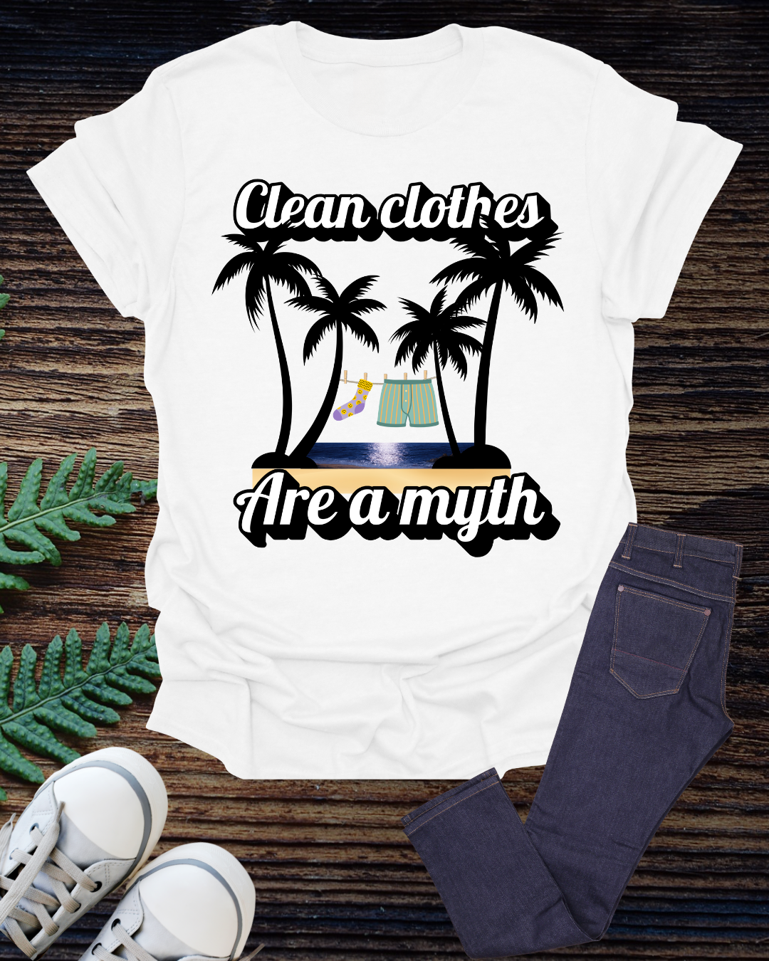 Wanderer’s Edition: “Clean Clothes Are A Myth” Tee for Youthful Travelers