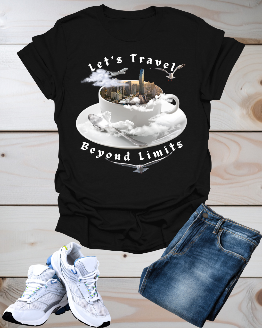 Adventure Travel T-Shirt - Let's Travel Beyond Limits