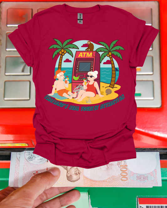 Funny Unisex Softstyle T-Shirt – “Thailand’s Real Tourist Attraction” – Perfect for Thailand lovers.