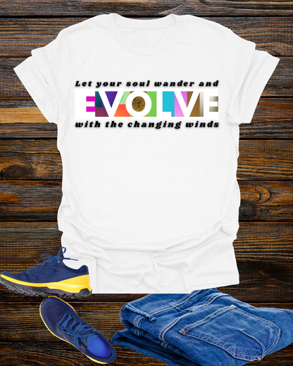 'Evolve' Inspirational Unisex Softstyle T-Shirt