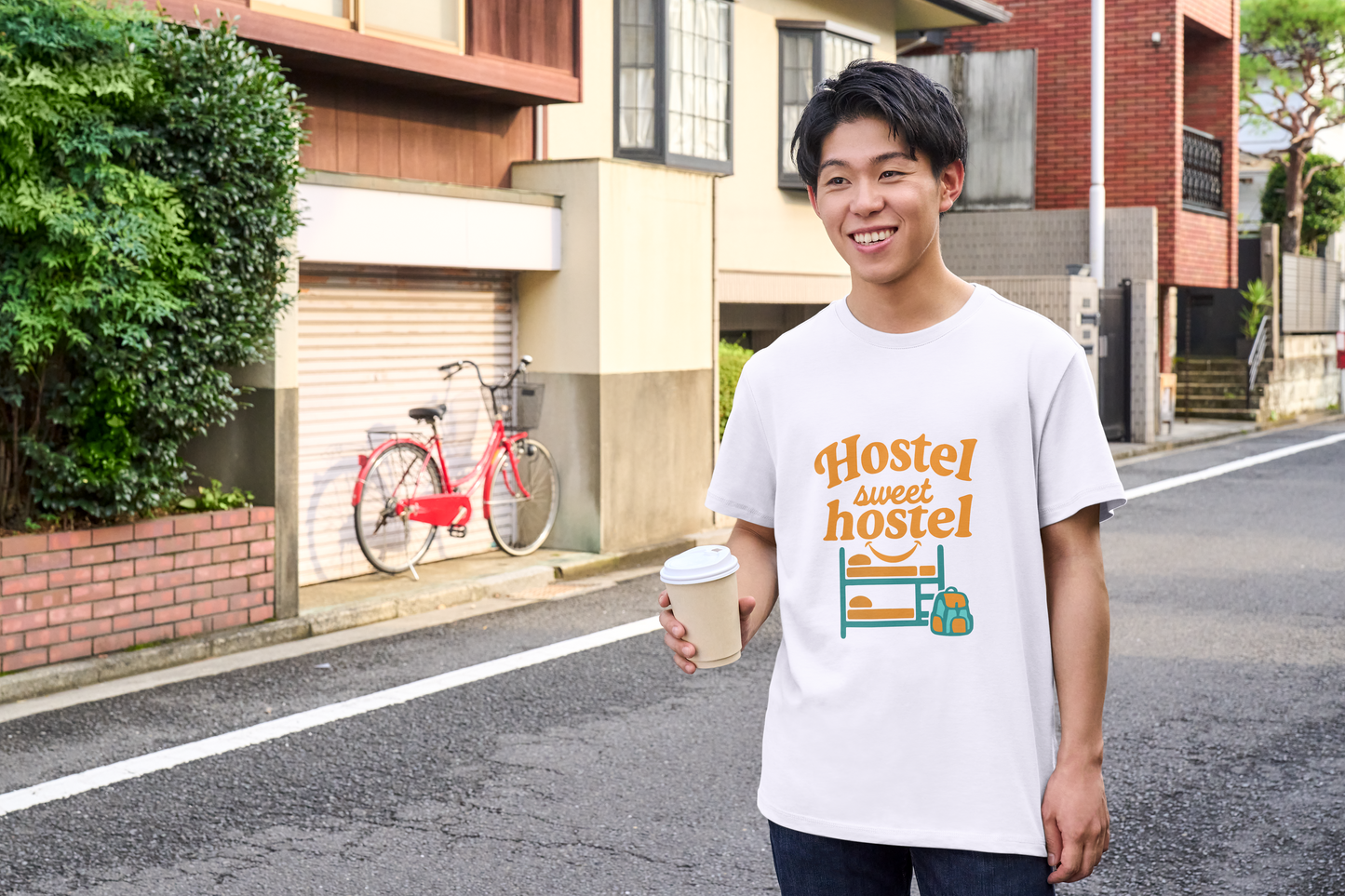 Hostel Sweet Hostel Unisex T-Shirt — Backpacking & Travel Bunk Tee