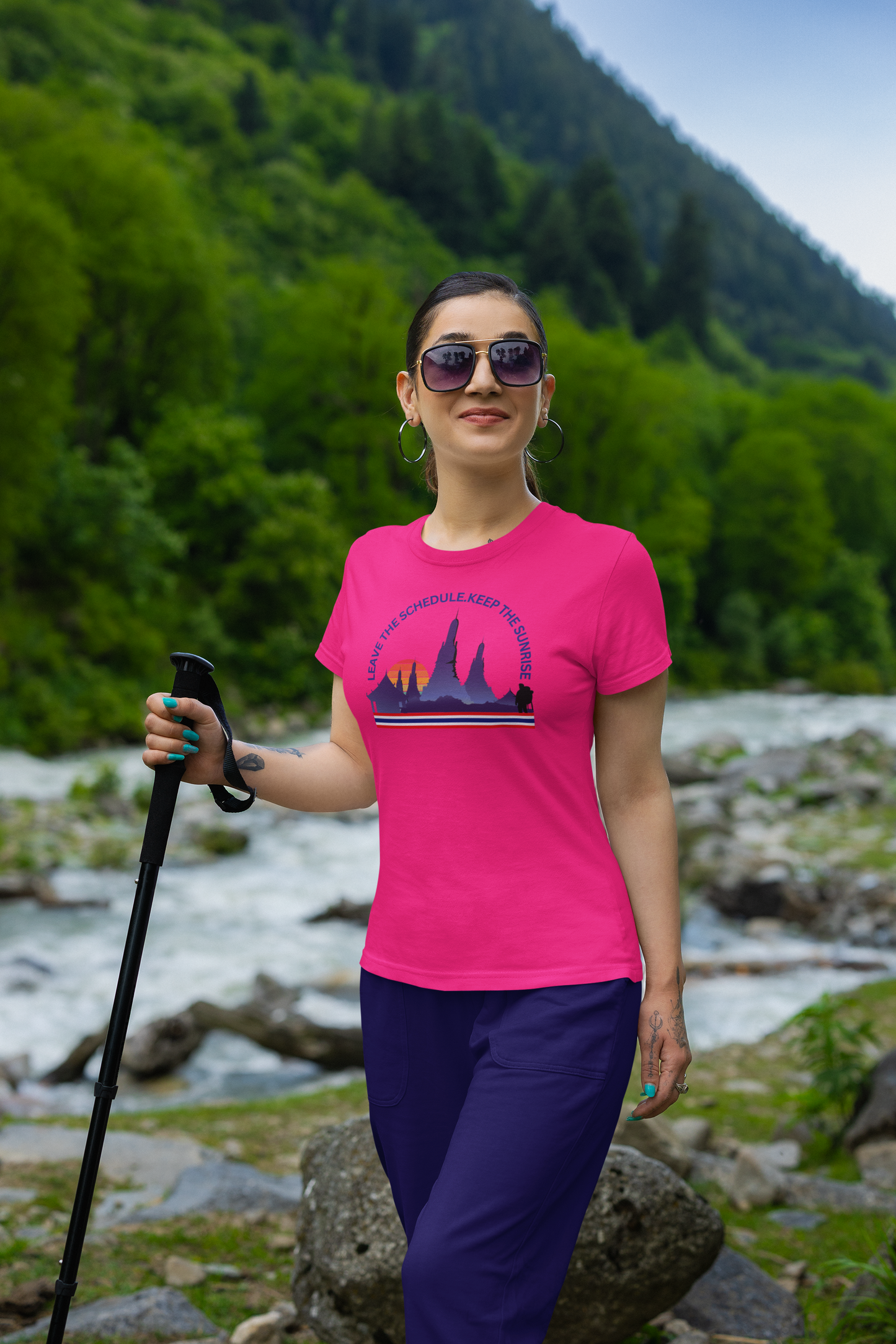 "Leave the Schedule, Keep the Sunrise" T-Shirt -For Thailand Lovers