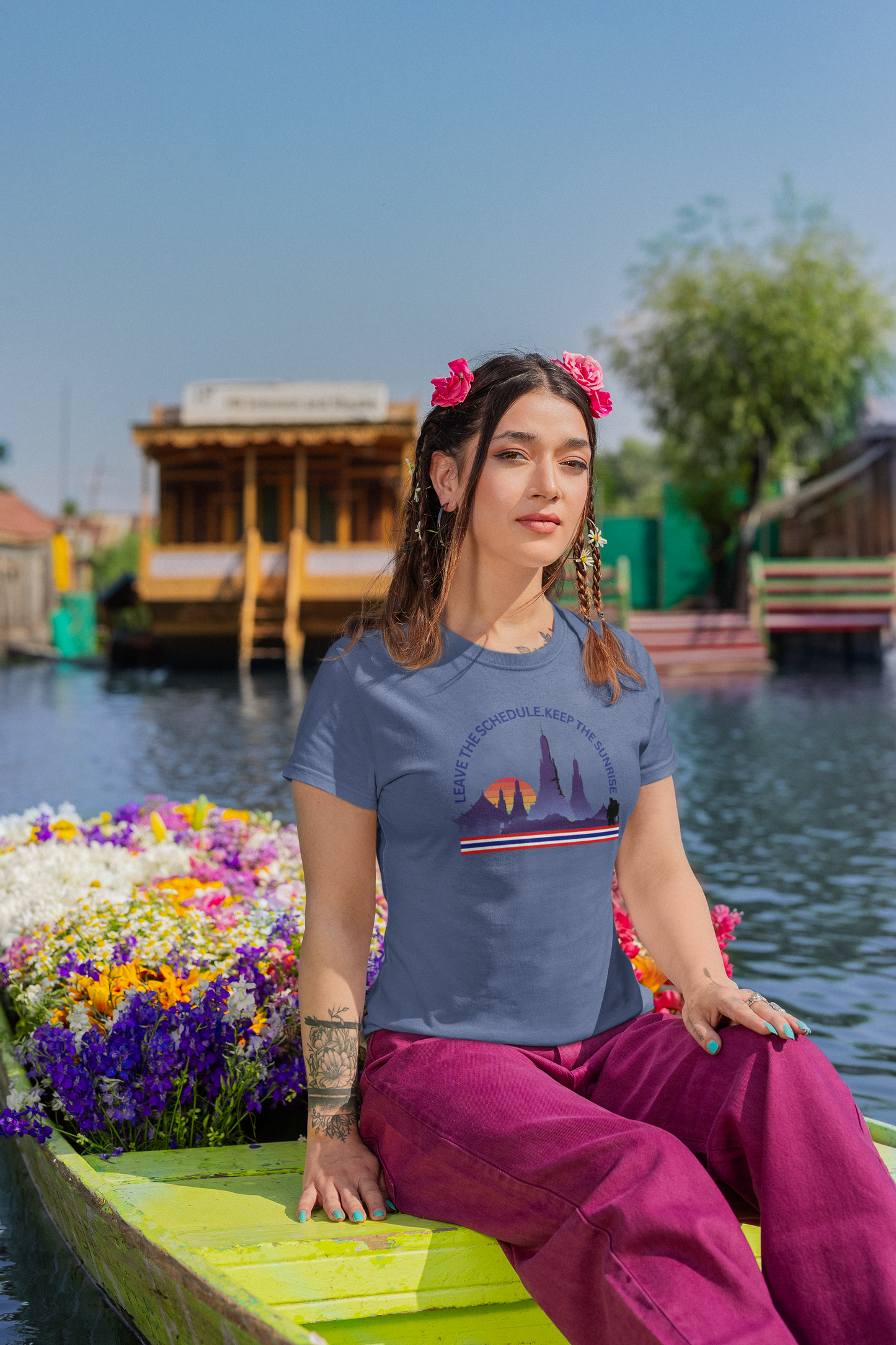 "Leave the Schedule, Keep the Sunrise" T-Shirt -For Thailand Lovers