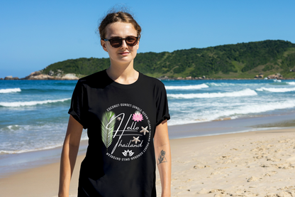 Hello Thailand Women’s Softstyle Tee – Colorful Travel Shirt for Thailand Lovers