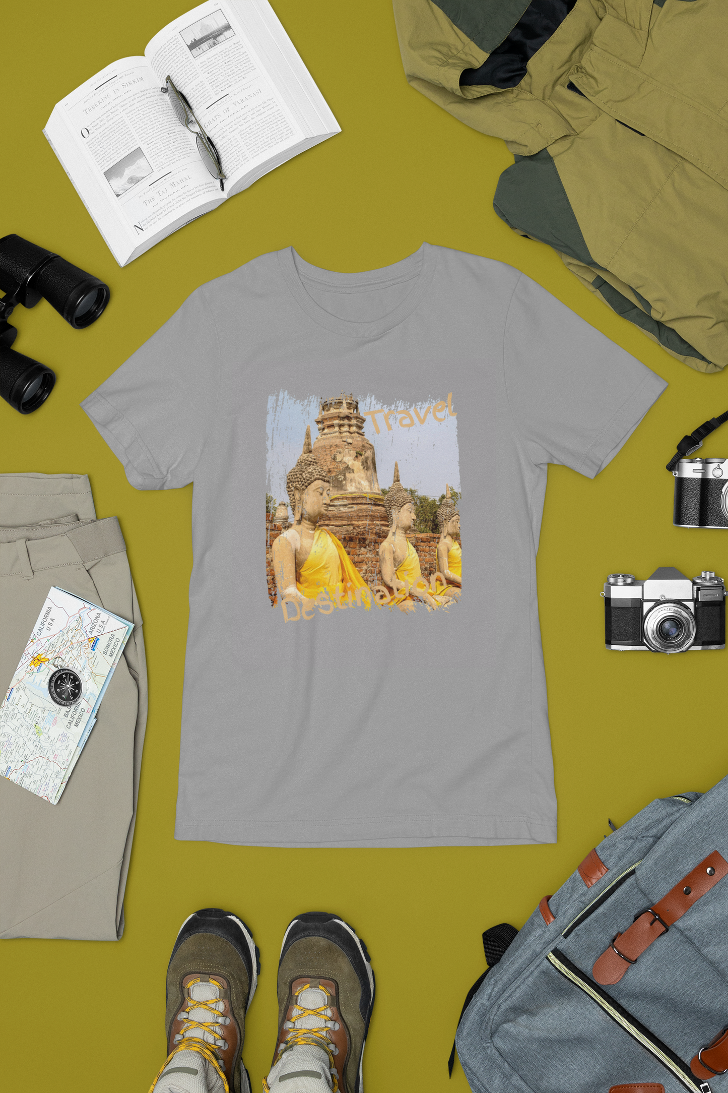 "Travel Destination"  T-Shirt - Perfect for a pilgrim