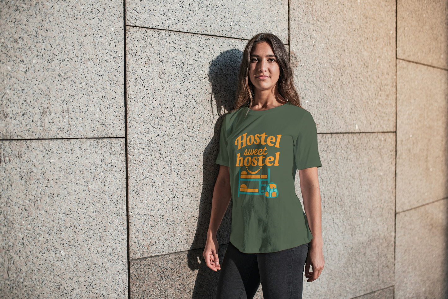 Hostel Sweet Hostel Unisex T-Shirt — Backpacking & Travel Bunk Tee
