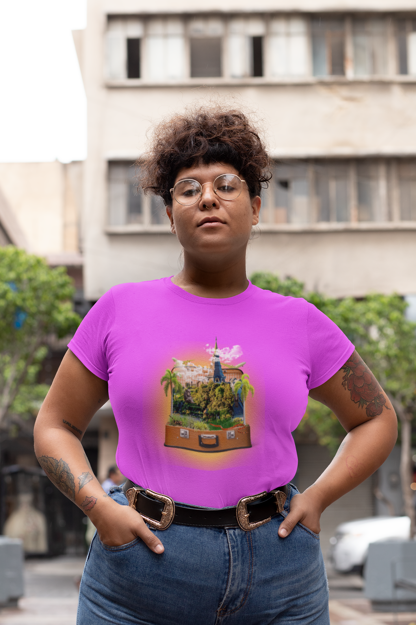 Image Manipulation 'Temple' Design for T-shirt