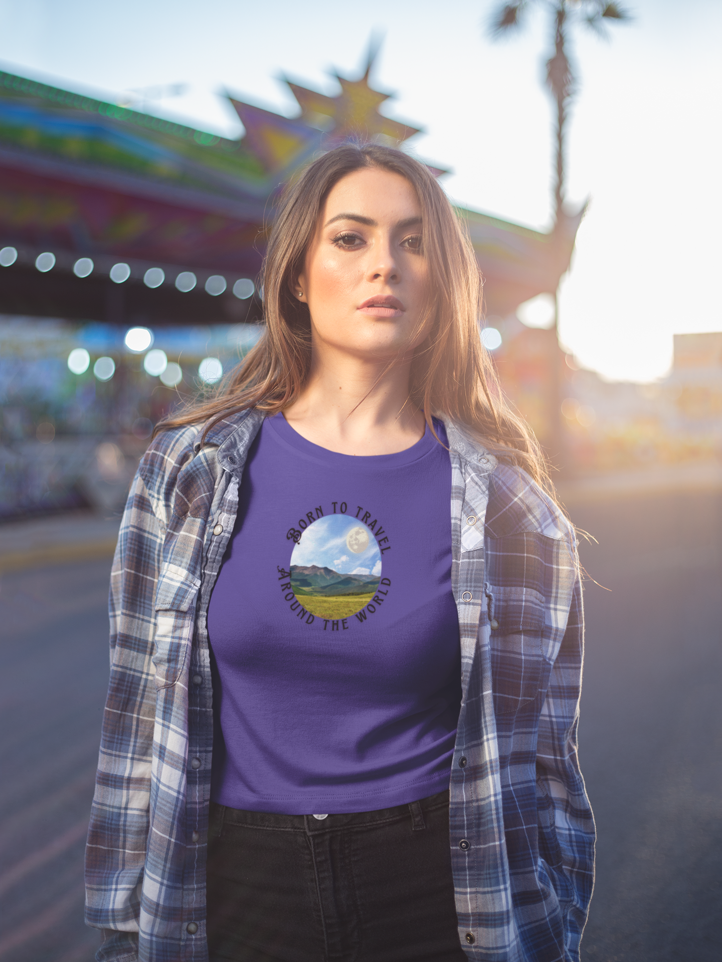 'Born to Travel Around The World' T-Shirt