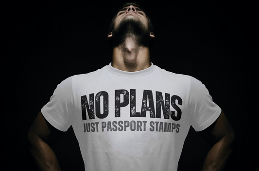 "No Plans Just Passport Stamps" T-Shirt