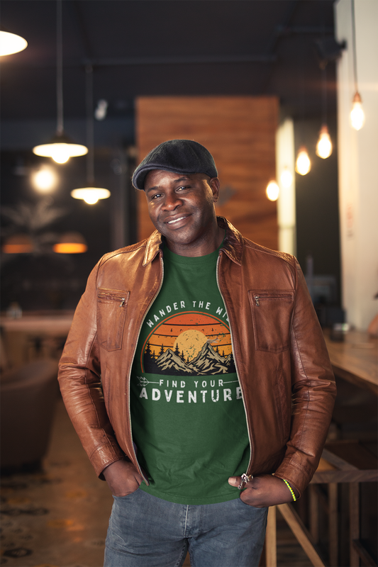 "Wander the Wild Find Your Adventure" T-Shirt- for Outdoor Enthusiasts